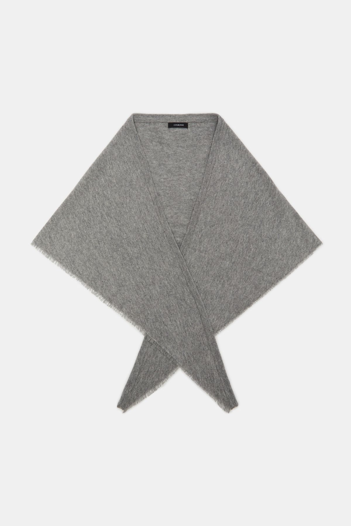 쿠론(COURONNE) Triangle Wool Muffler_RCAJX25641GYX