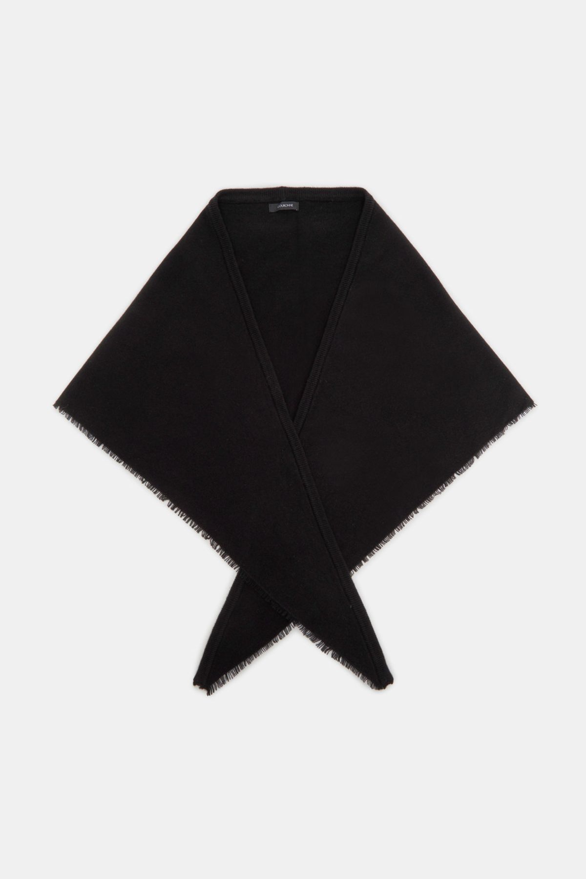 쿠론(COURONNE) Triangle Wool Muffler_RCAJX25641BKX