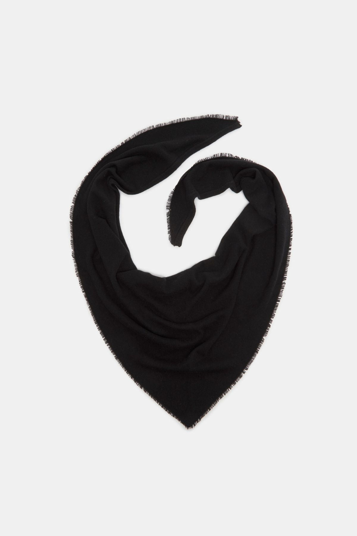 쿠론(COURONNE) Triangle Wool Muffler_RCAJX25641BKX