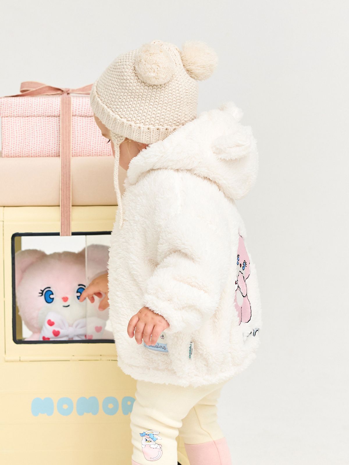 밀크베이비(MILKBABY) 모모레이 귀여워 보들보들 유아보아점퍼