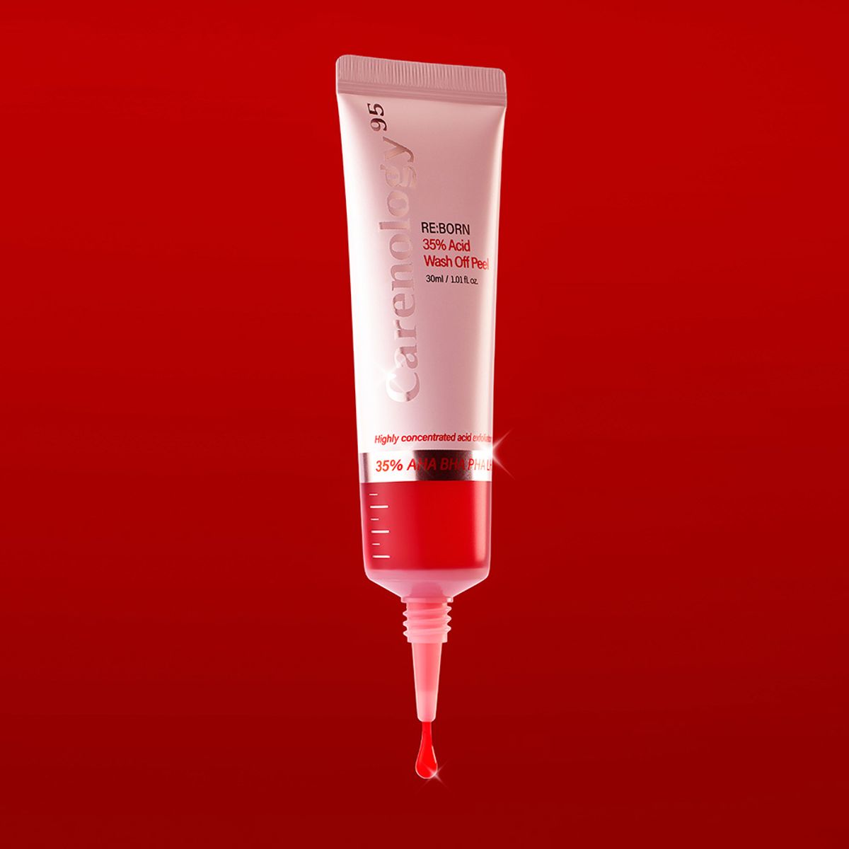 케어놀로지(CARENOLOGY) [2개] 리본 35% 애씨드 워시오프 필 30ml (메쉬파우치 증정)
