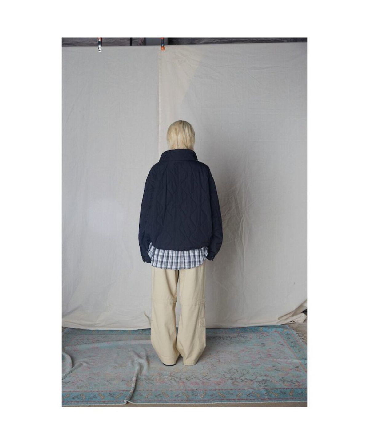 샌드 사운드(SAND SOUND) (UNISEX) 빅 포켓 패딩 퀼팅 점퍼  블랙