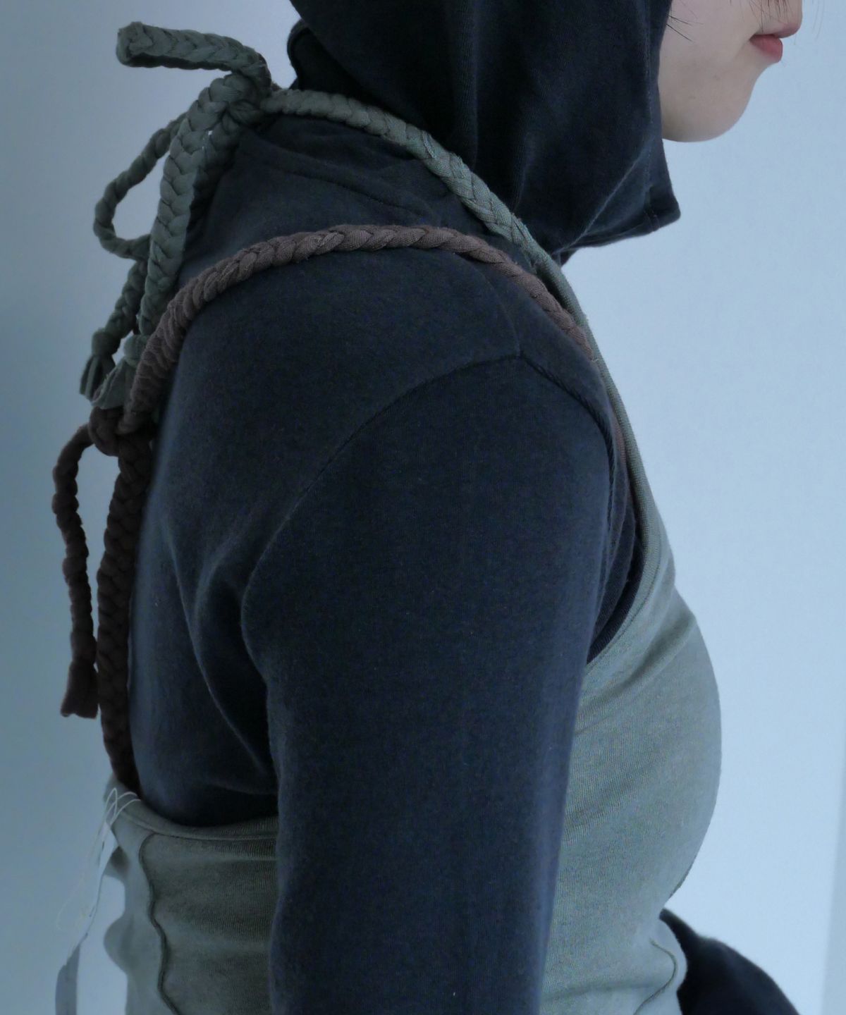 차마스포츠랩(CHAMASPORTSLAB) Wool Hand Braid Top_Mocha