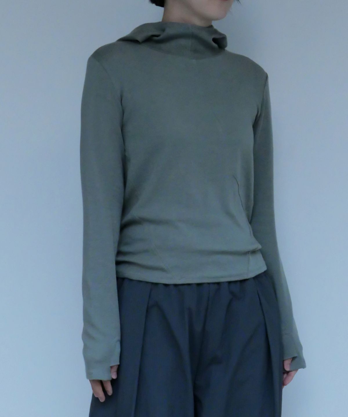 차마스포츠랩(CHAMASPORTSLAB) Wool Blend Hoody_ Khaki