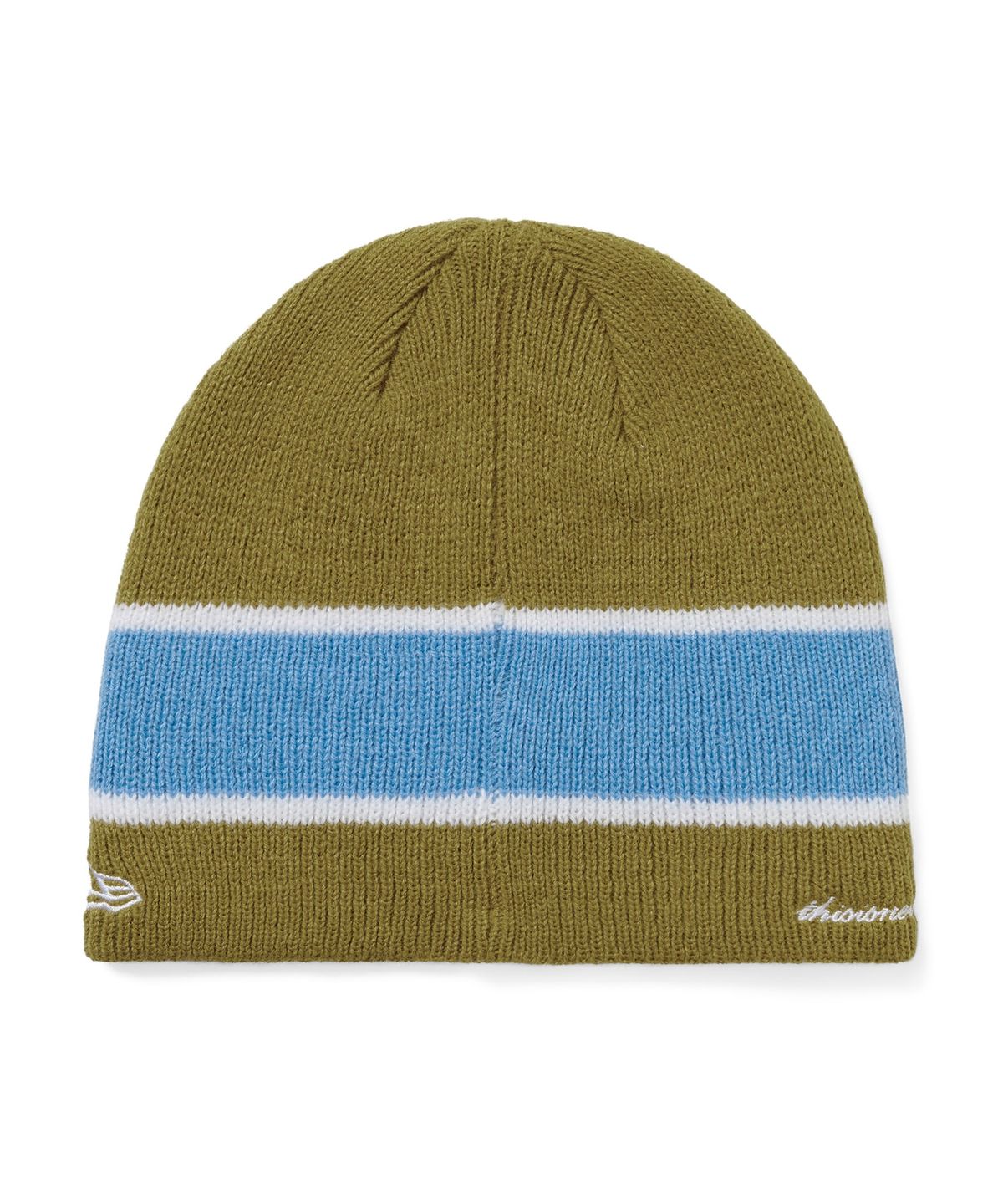 디스이즈네버댓(THISISNEVERTHAT) TNT STRIPE BEANIE NEYYAN Olive