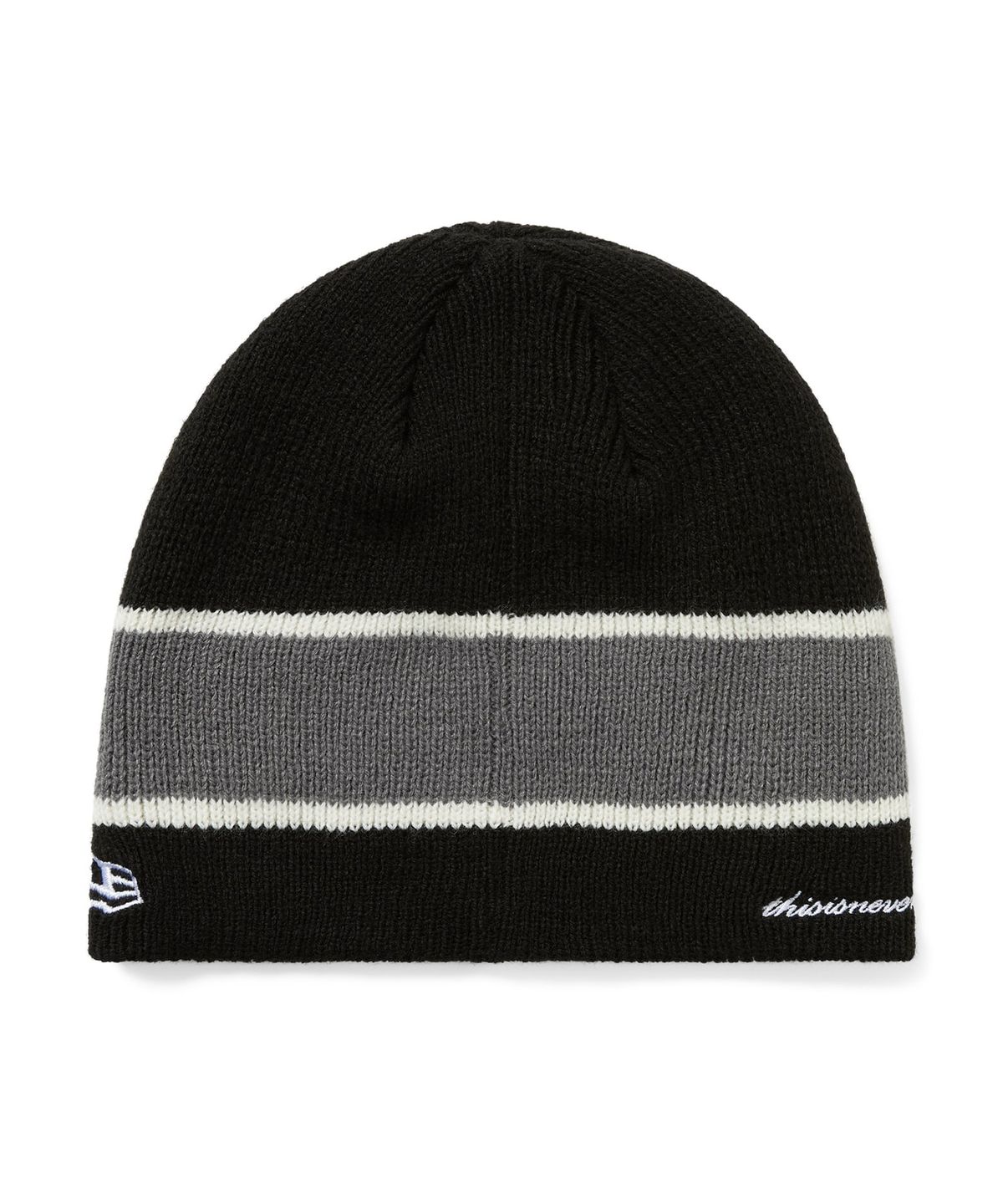 디스이즈네버댓(THISISNEVERTHAT) TNT STRIPE BEANIE NEYYAN Black