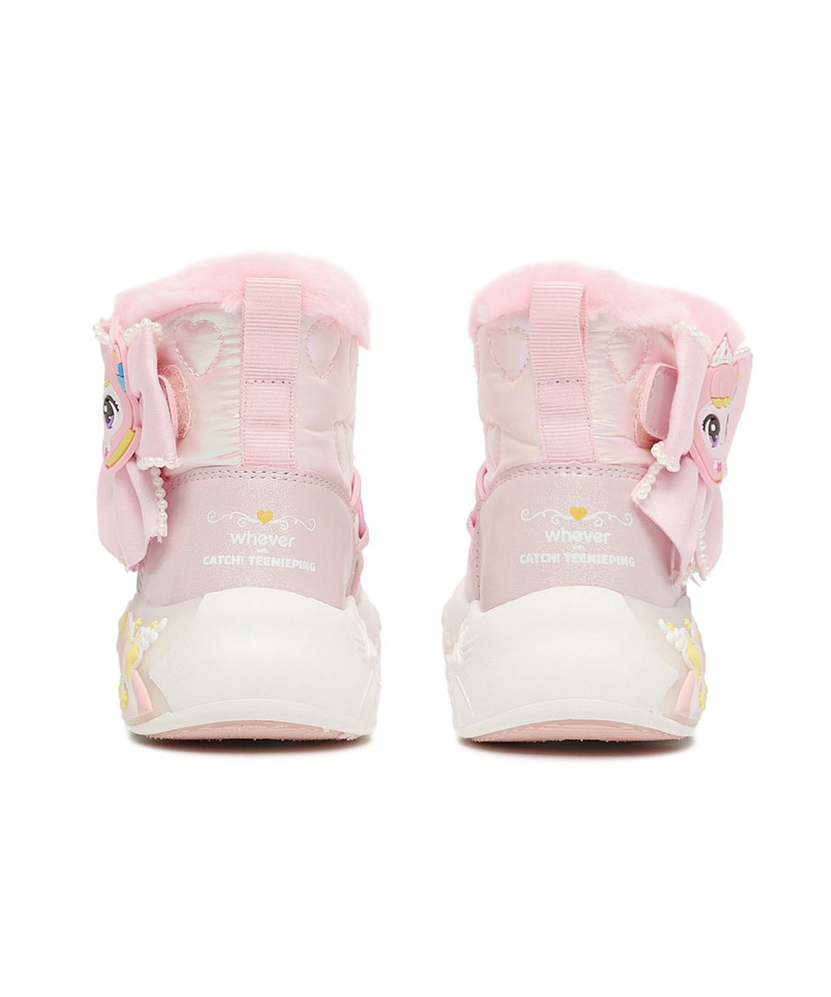 슈마커 키즈(SHOEMARKERKIDS) 캐치티니핑 LED 패딩부츠_라이트핑크