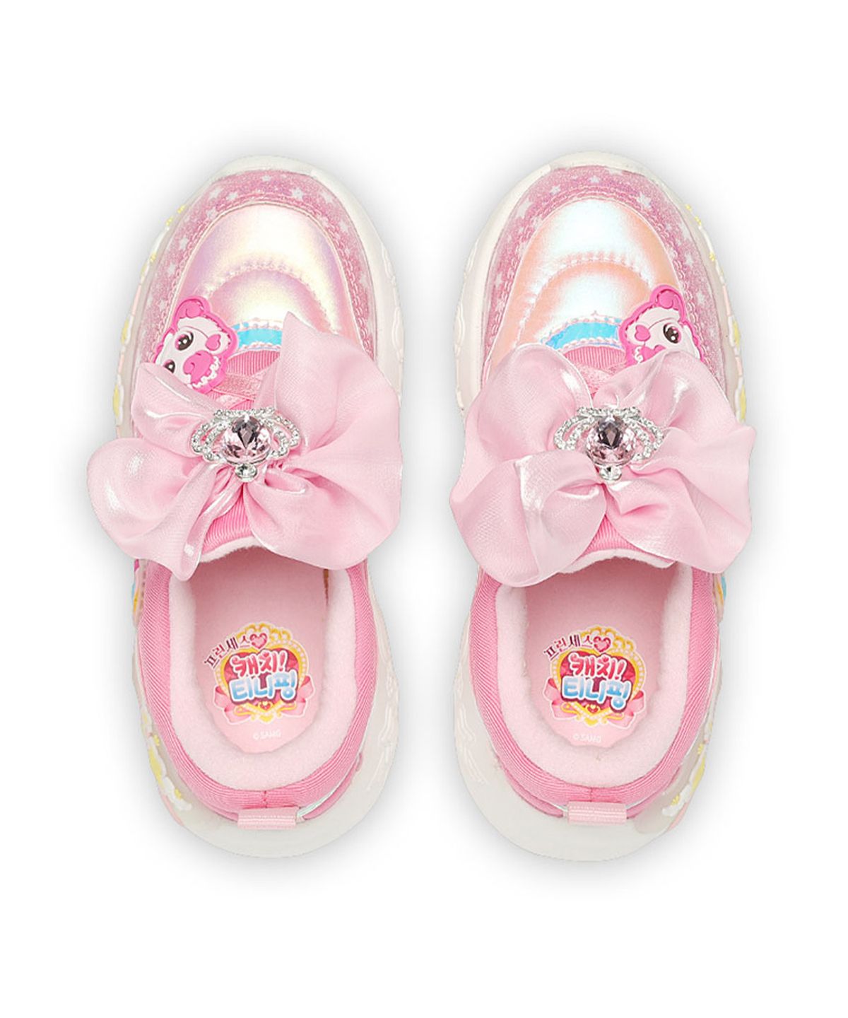 슈마커 키즈(SHOEMARKERKIDS) 캐치티니핑 LED 패딩슬립온_핑크