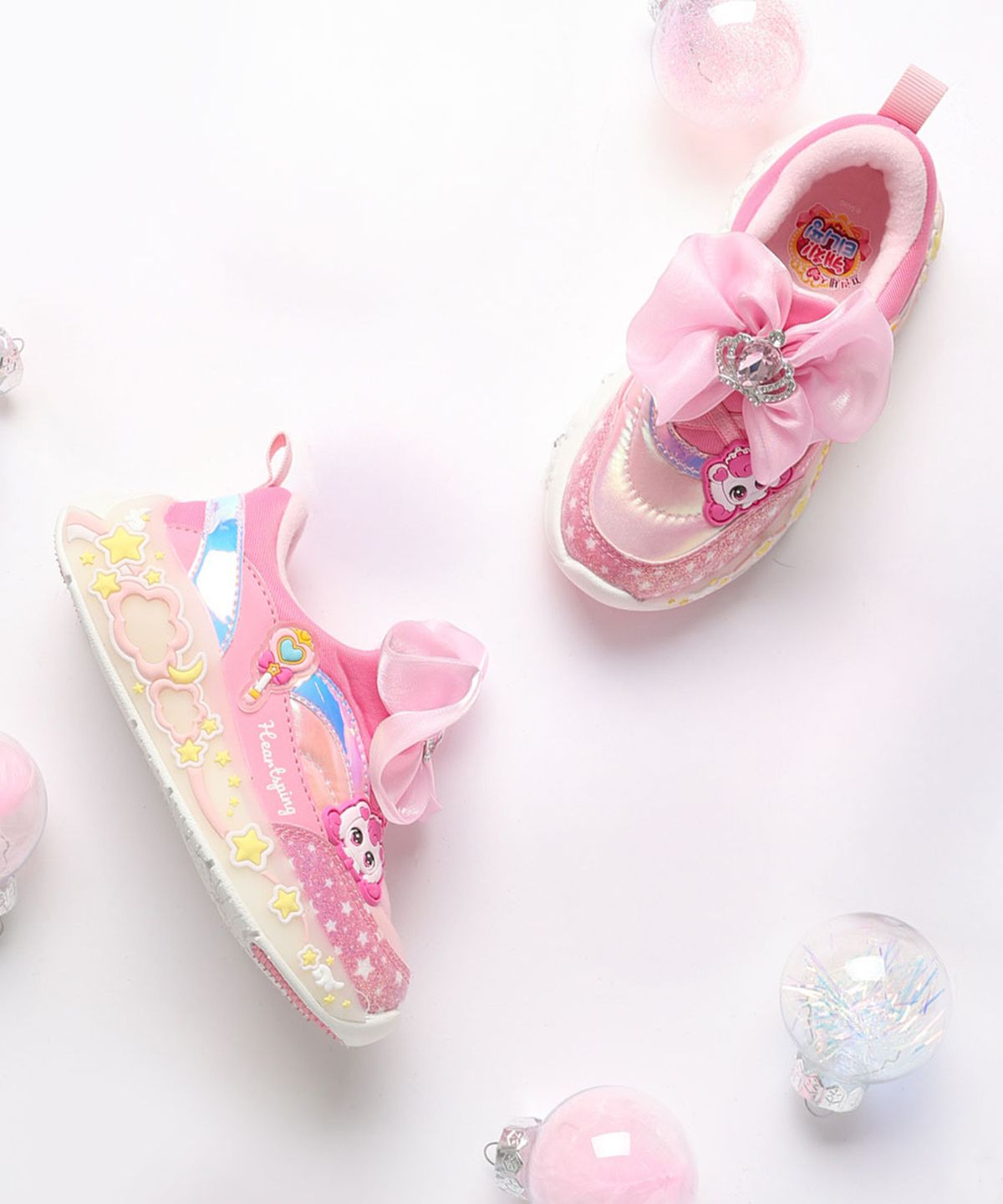 슈마커 키즈(SHOEMARKERKIDS) 캐치티니핑 LED 패딩슬립온_핑크