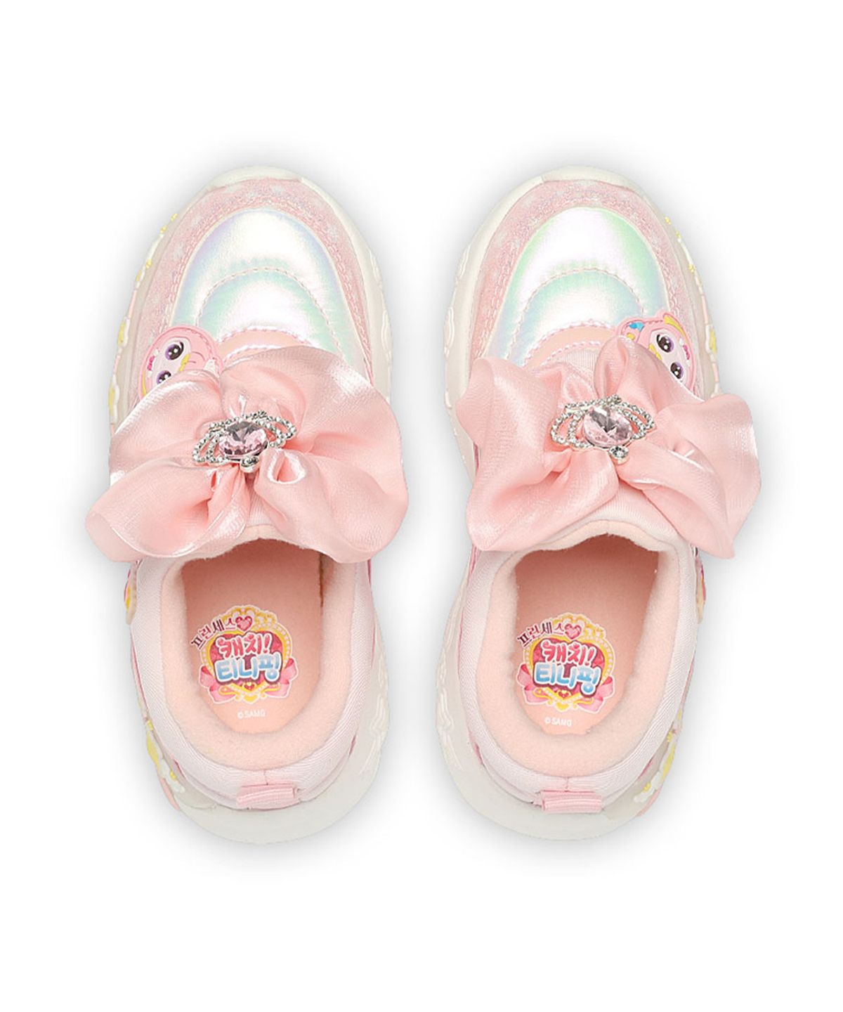 슈마커 키즈(SHOEMARKERKIDS) 캐치티니핑 LED 패딩슬립온_라이트핑크