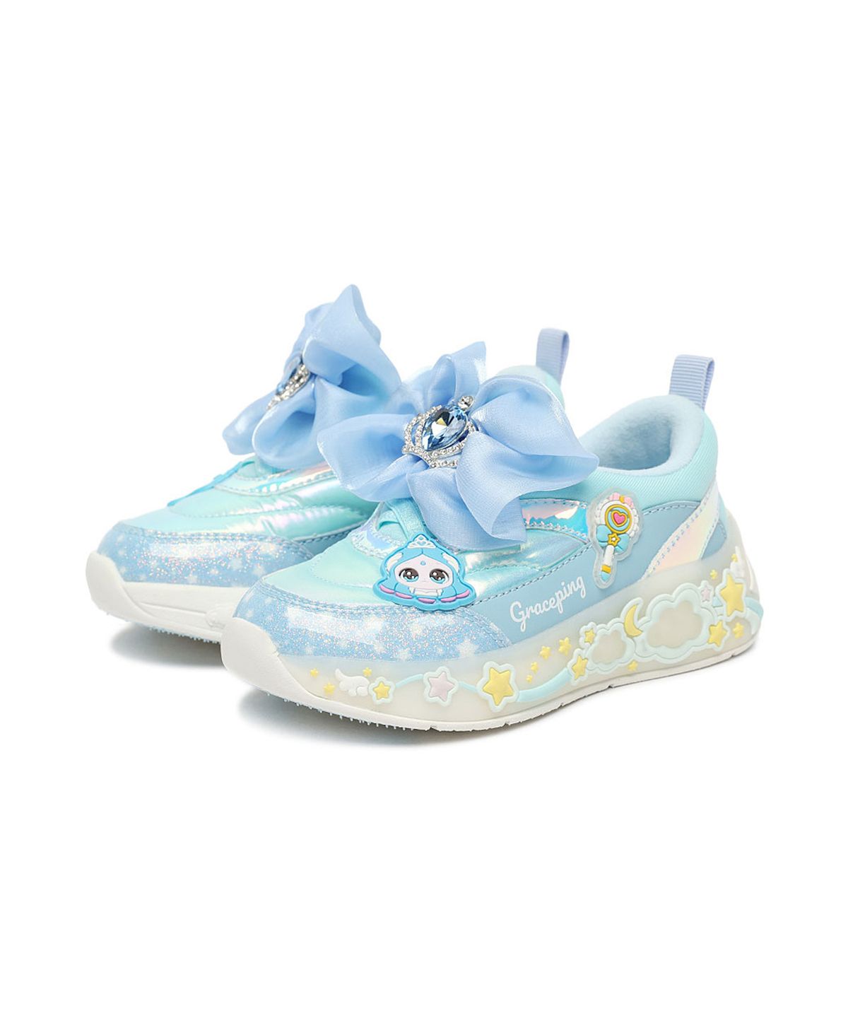 슈마커 키즈(SHOEMARKERKIDS) 캐치티니핑 LED 패딩슬립온_블루