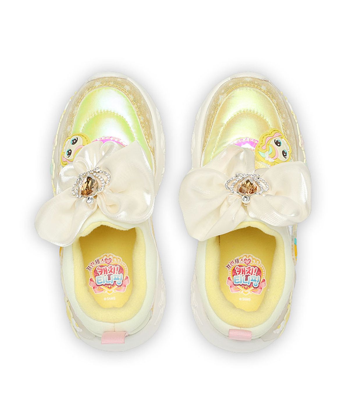 슈마커 키즈(SHOEMARKERKIDS) 캐치티니핑 LED 패딩슬립온_옐로우