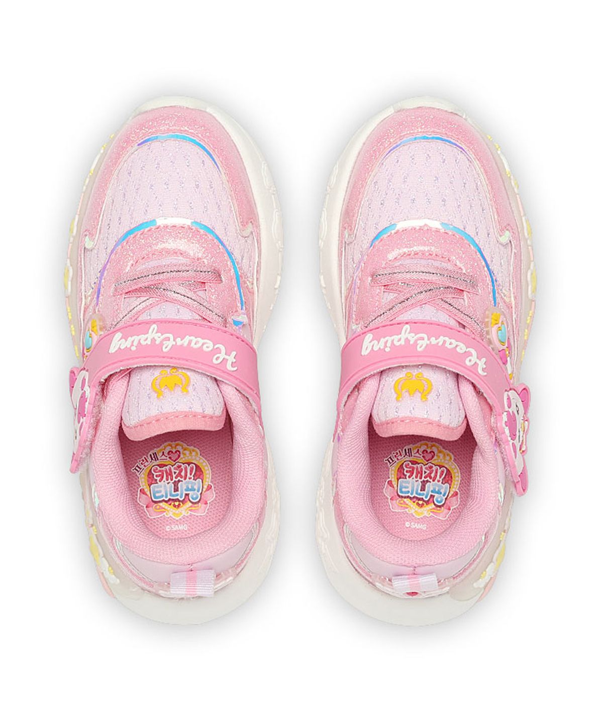 슈마커 키즈(SHOEMARKERKIDS) 캐치티니핑 LED 운동화_핑크