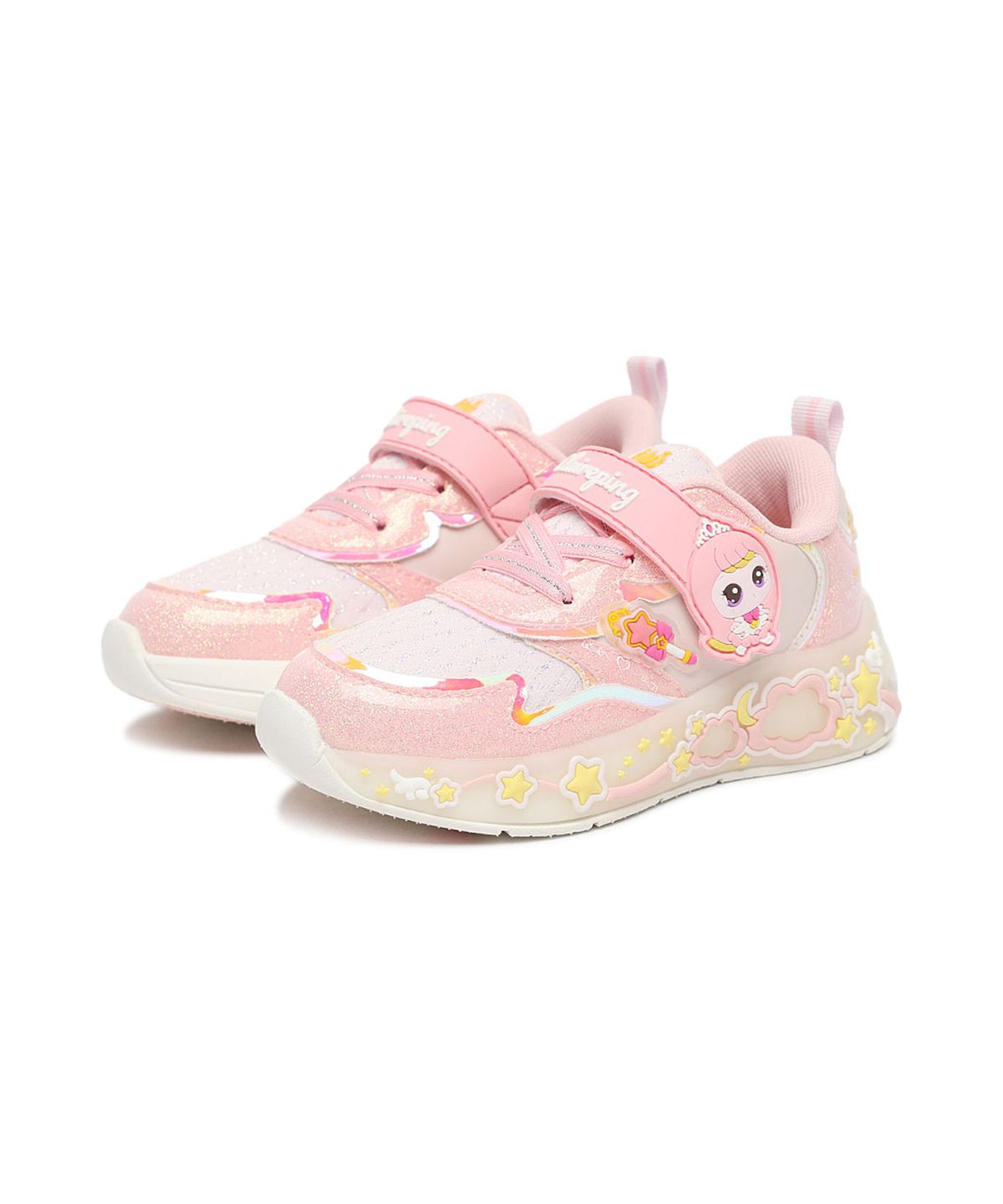 슈마커 키즈(SHOEMARKERKIDS) 캐치티니핑 LED 운동화_라이트핑크