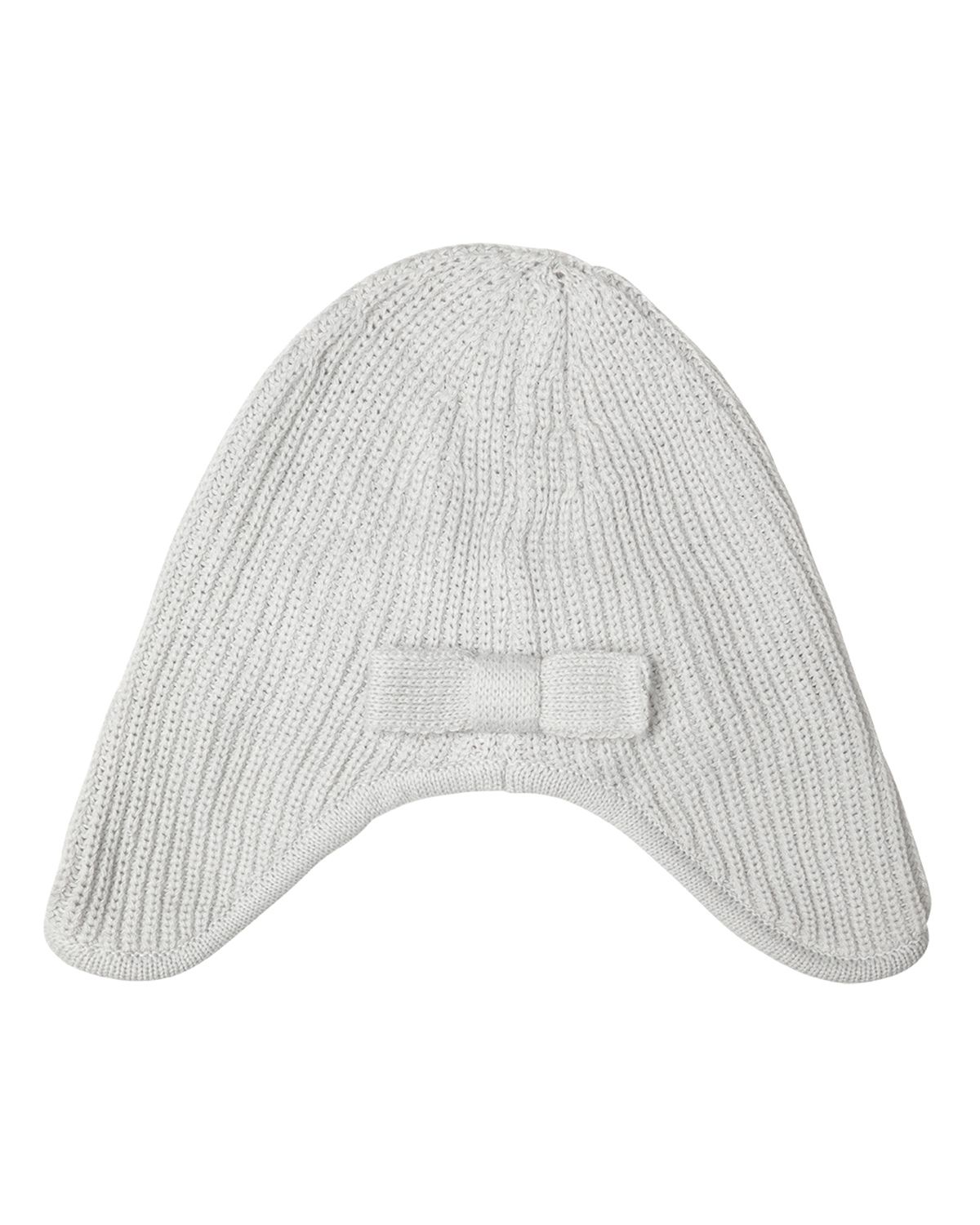 더뮤지엄비지터(THEMUSEUMVISITOR) RIBBON KNIT BEANIE (LIGHT GREY)
