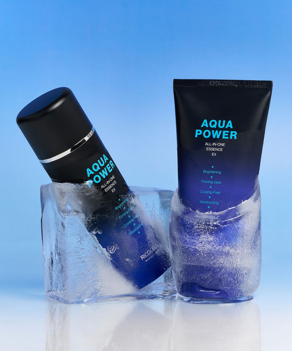 리코셀(RICOCELL) 남성 아쿠아파워 올인원 에센스 세트 (150ml+170ml)