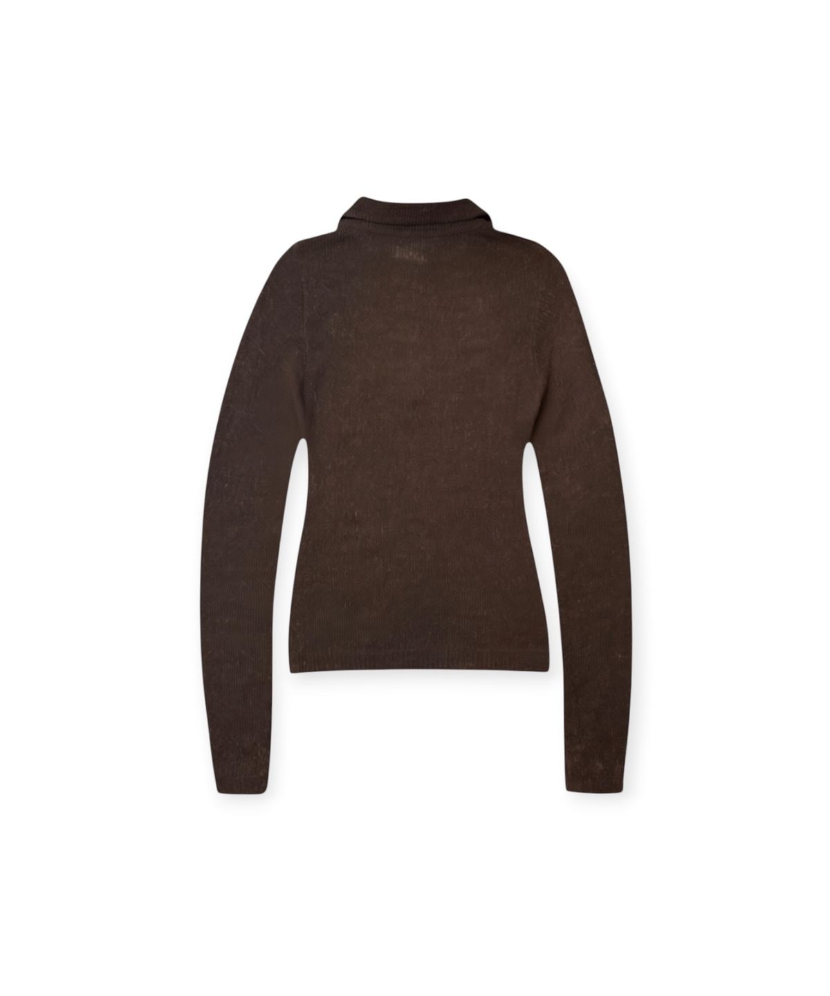 본슬리피(BORN SLIPPY) Alpaca Polo Knit (Brown)