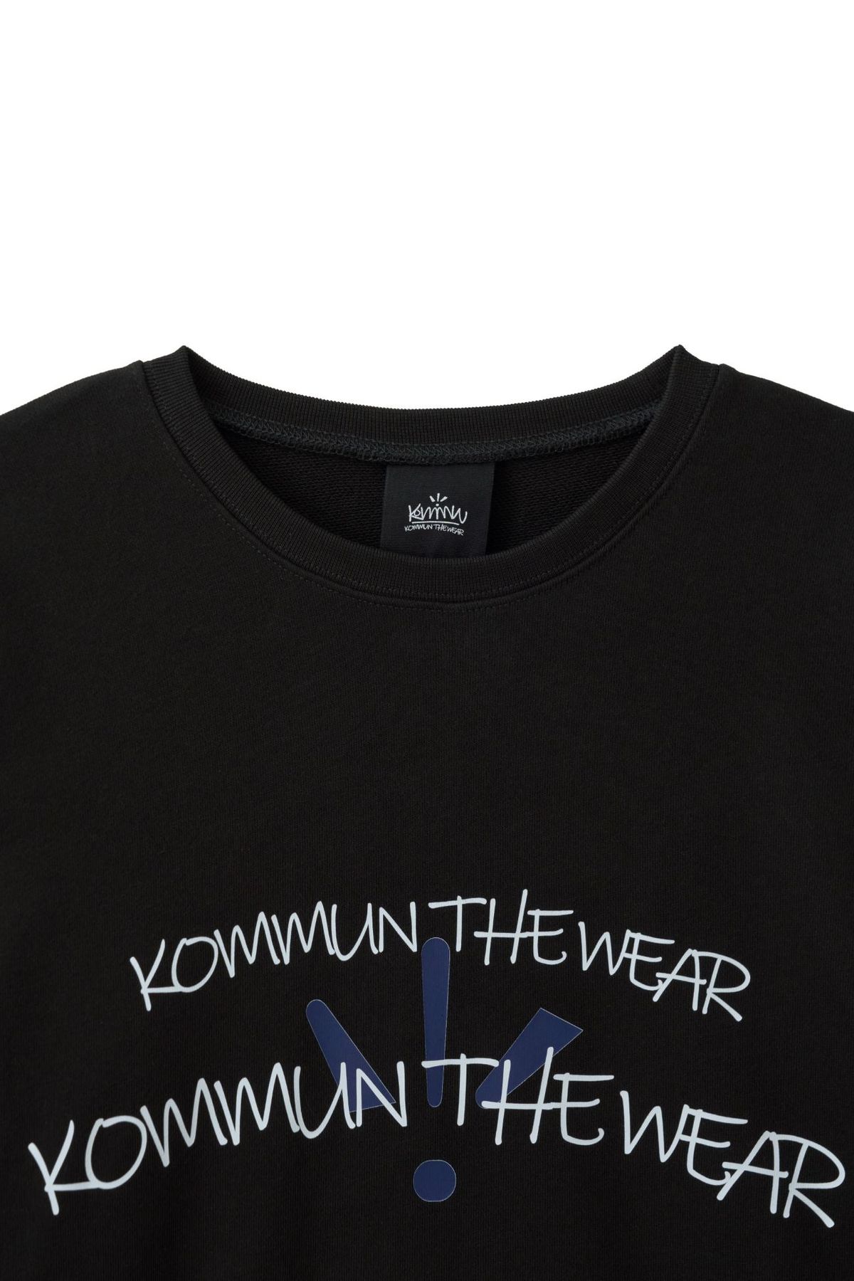 커뮨더웨어(KOMMUNTHEWEAR) 커뮨 베이직 프린트 스웻셔츠