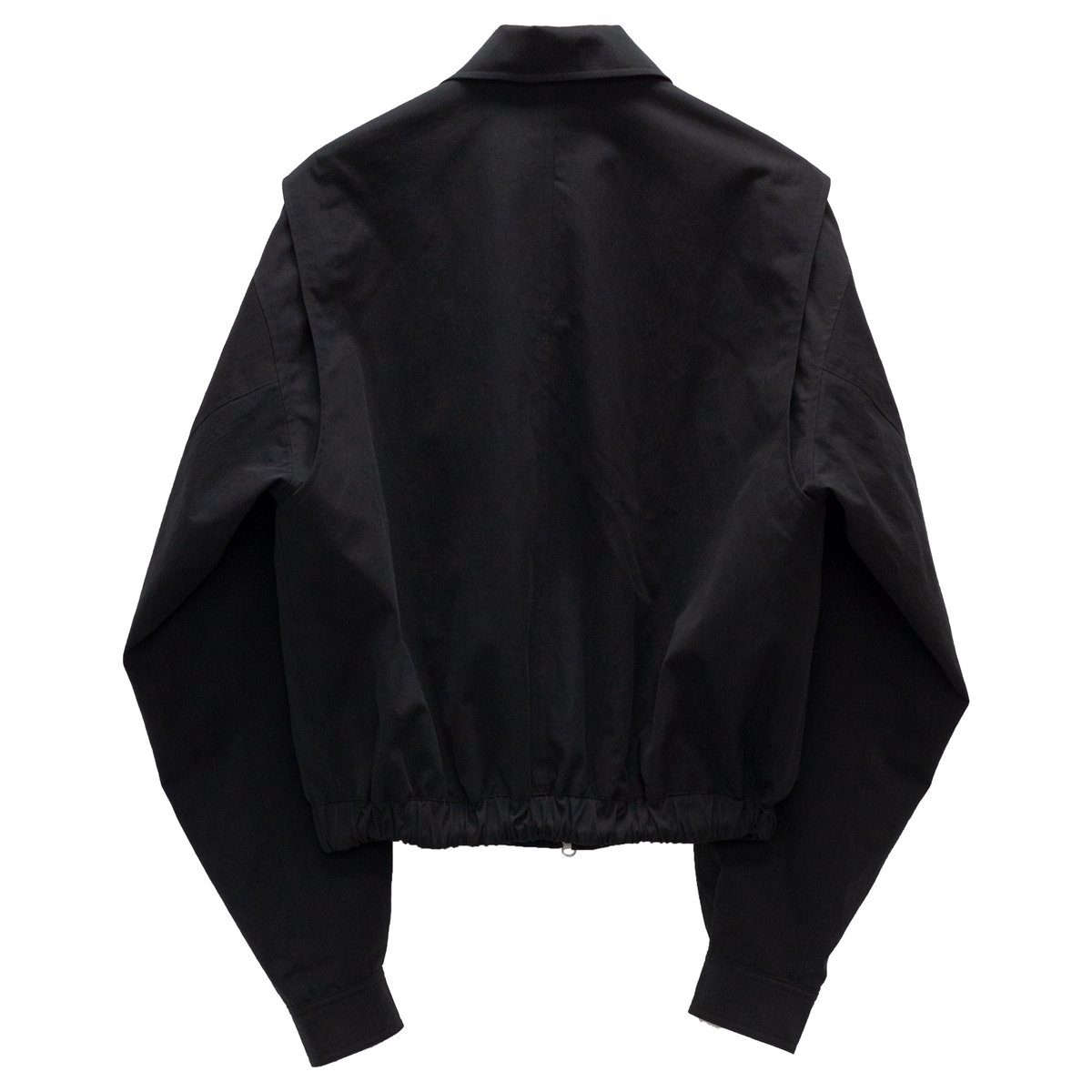그레이지(GREIIGE) 카라 크롭 블루종 (BLACK)