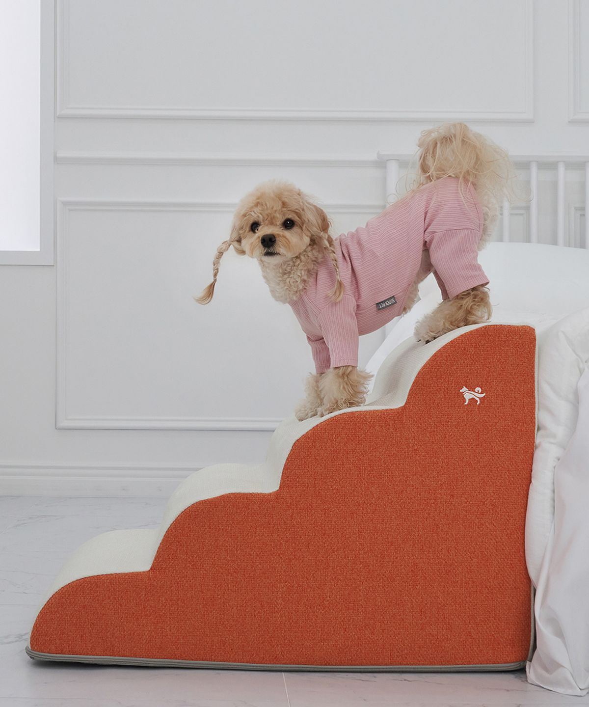 슈퍼펫(SUPERPET) 강아지 계단 4단커브 스텝