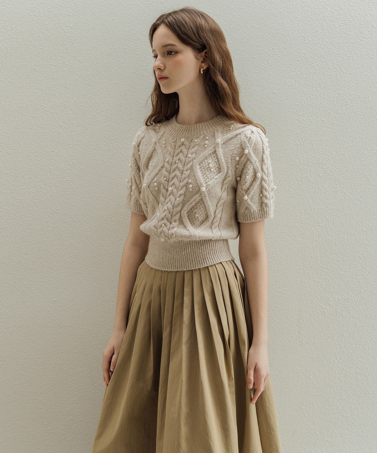 로트르드민(LAUTREDE MIN) Pearl Beige Knit