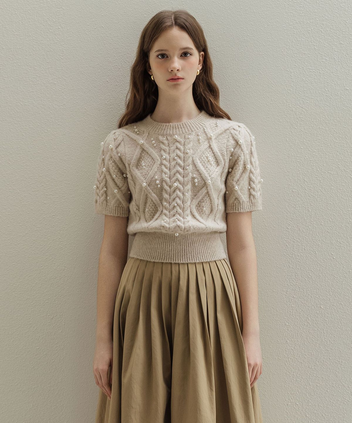 로트르드민(LAUTREDE MIN) Pearl Beige Knit