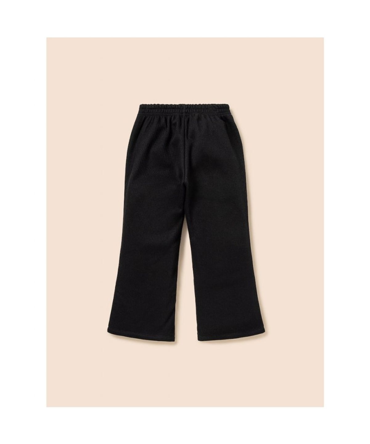 빈폴 키즈(BEANPOLE KIDS) 니트라이크 여아 부츠컷 기모 팬츠  블랙 (BI5Y21G015)