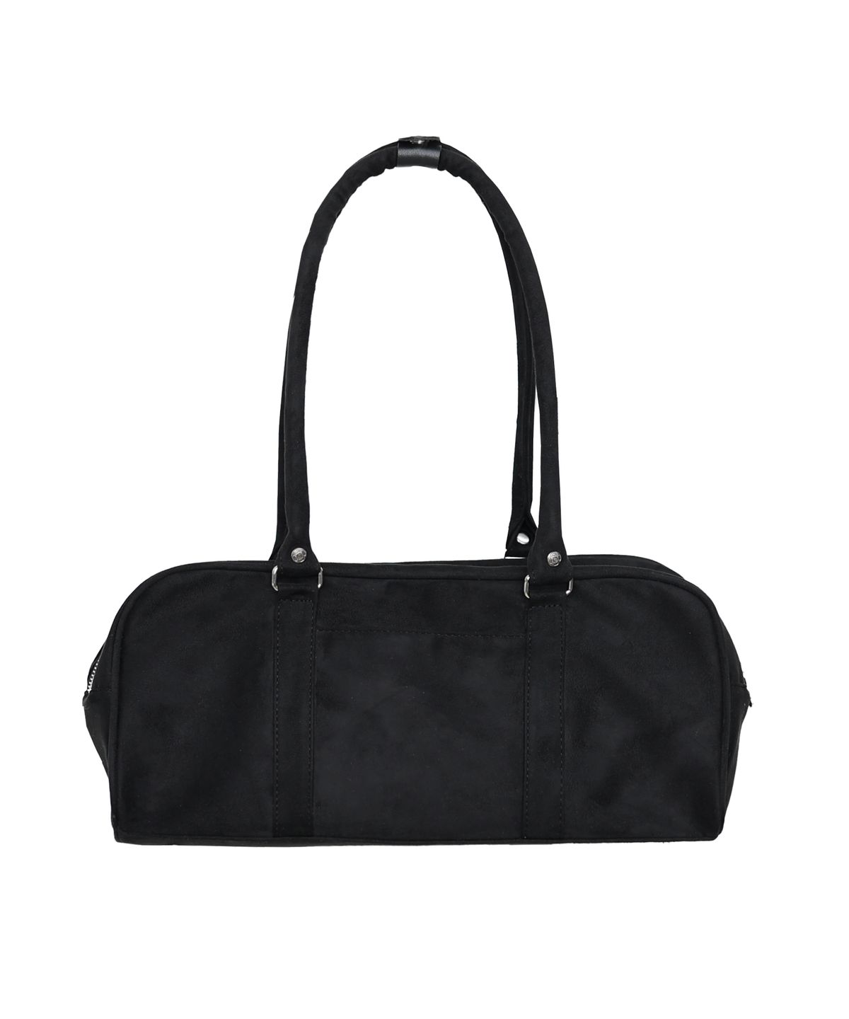 시월107(SIWL107) Bow Pottie Bag (Suede Black)