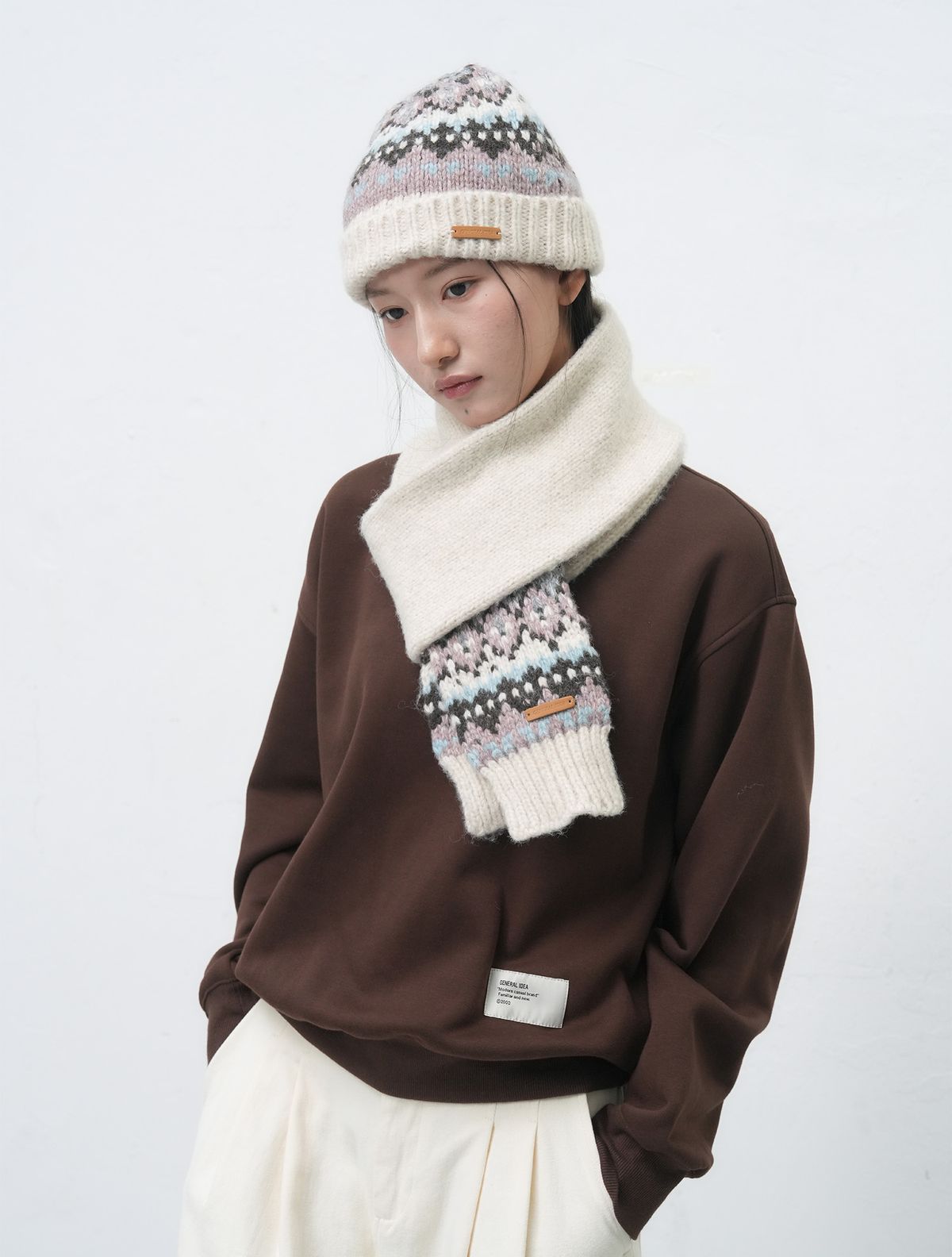 제너럴아이디어(GENERALIDEA) UNISEX 노르딕 머플러 [3COL] / SBE4U96013