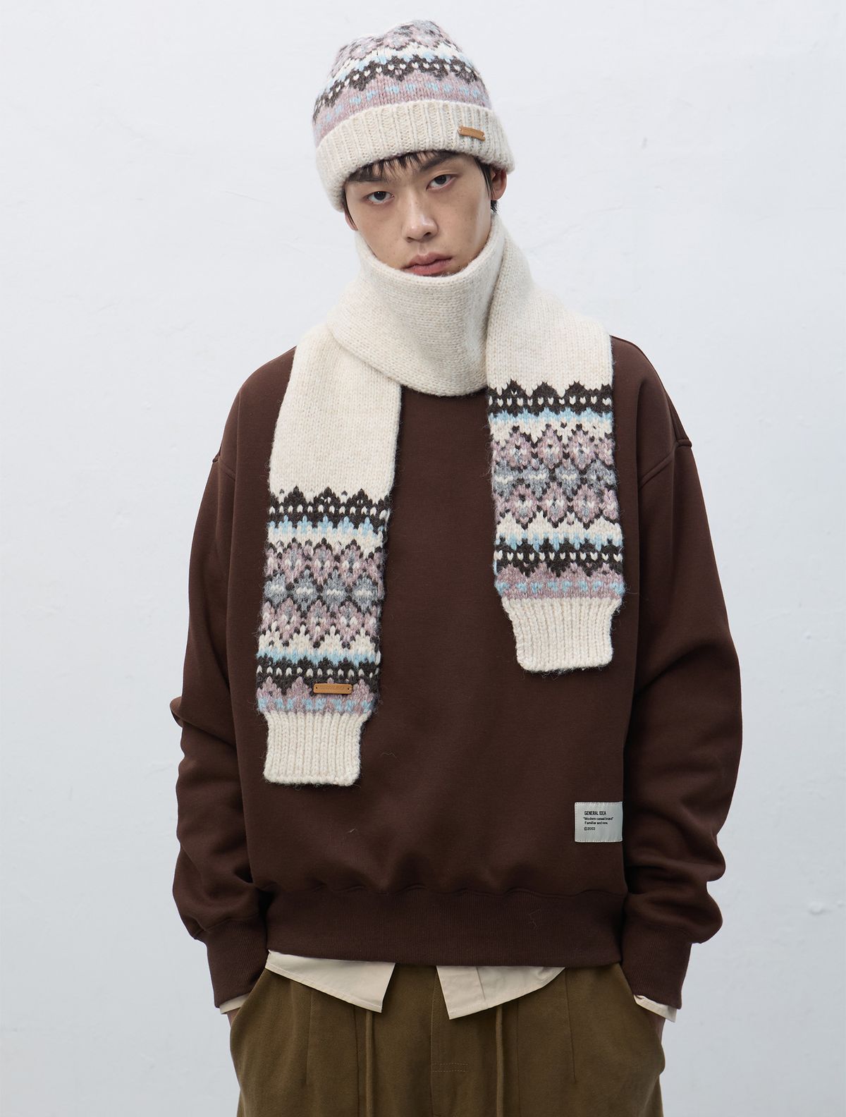 제너럴아이디어(GENERALIDEA) UNISEX 노르딕 머플러 [3COL] / SBE4U96013