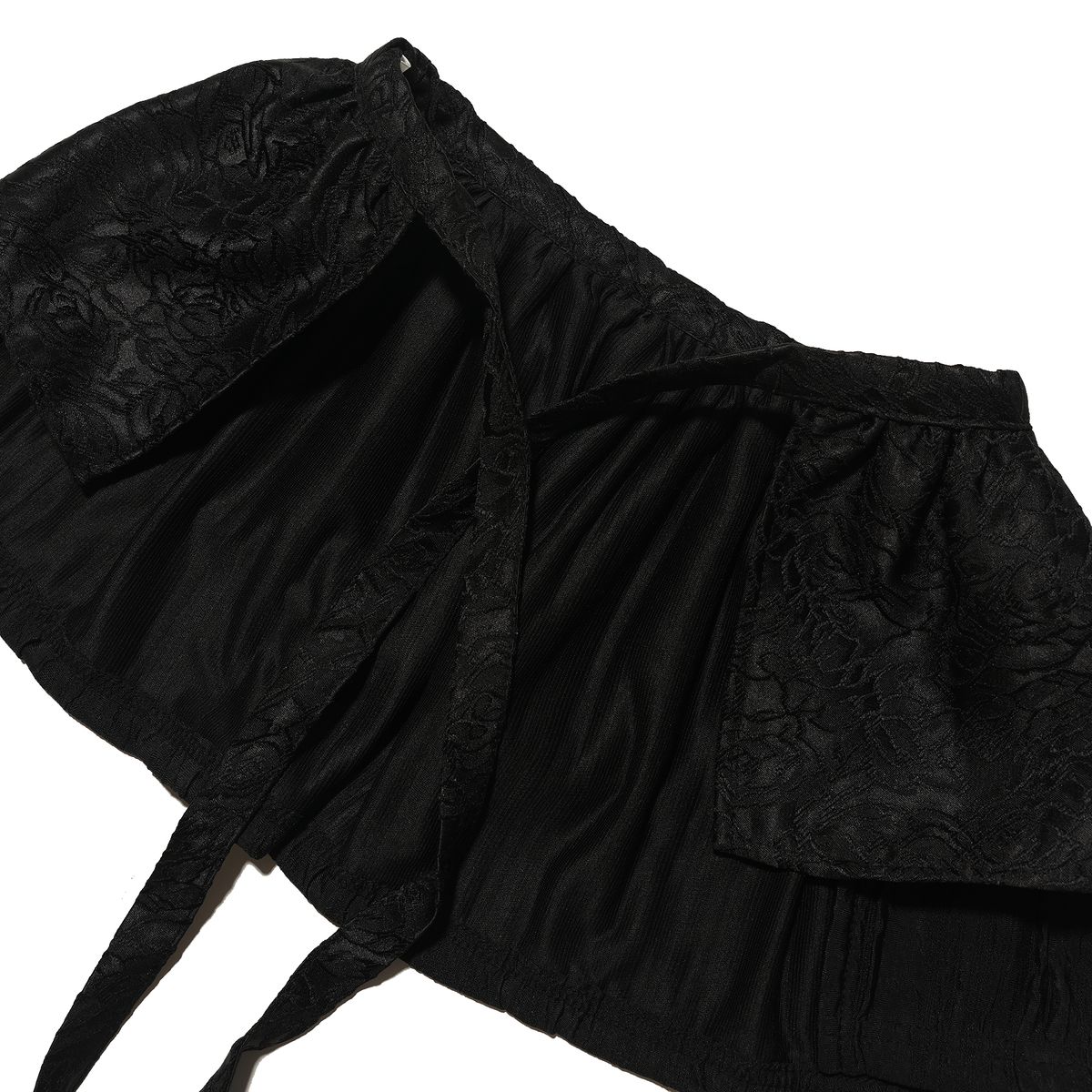 테레루(TERERU) Short Layered Skirt Black