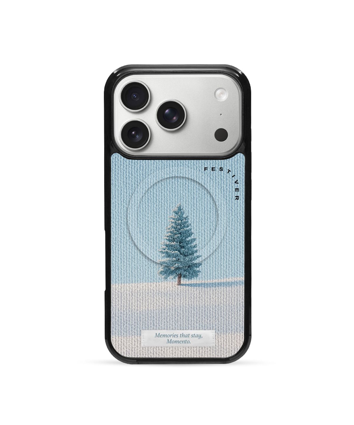 페스티버(FESTIVER) (MagSafe) Momento Glass bumper case_Snow Light Blue
