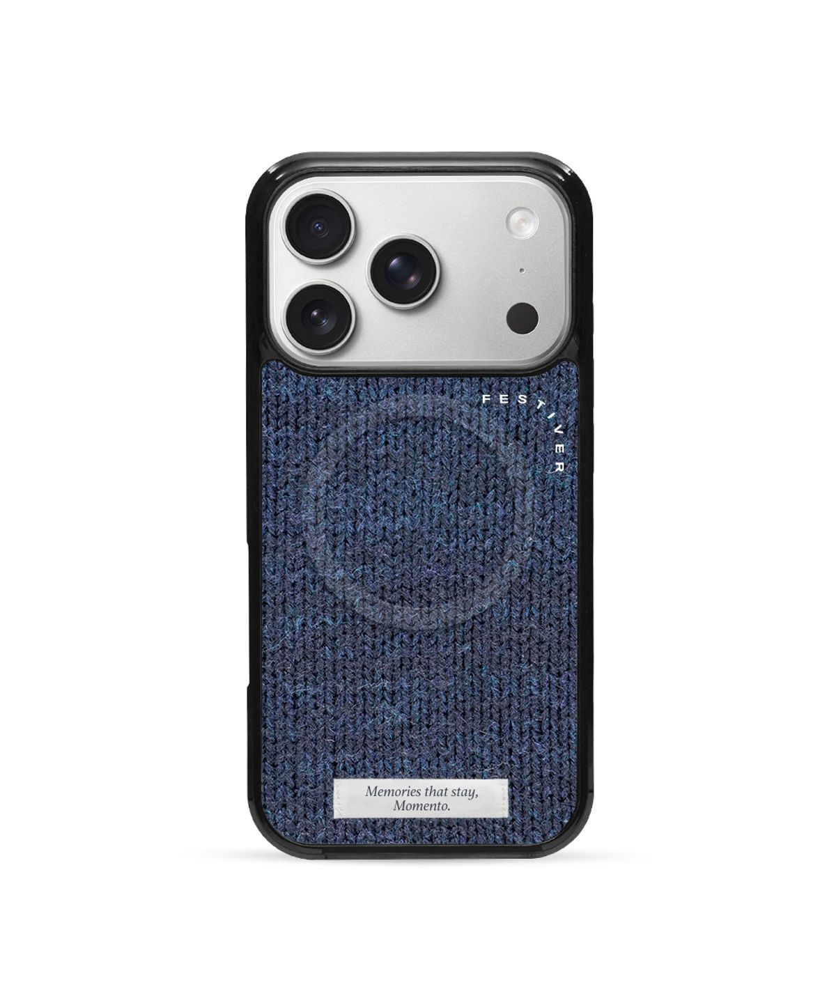 페스티버(FESTIVER) (MagSafe) Momento Glass bumper case_Deep Blue