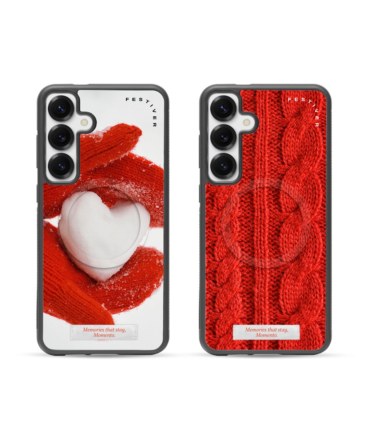 페스티버(FESTIVER) (MagSafe) Momento Glass bumper case_Red