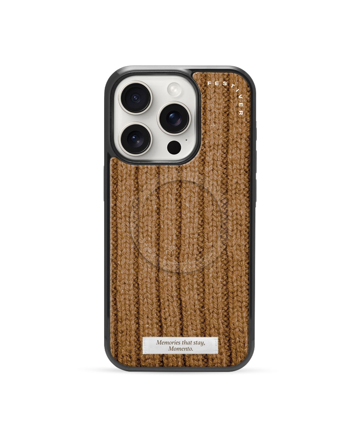 페스티버(FESTIVER) (MagSafe) Momento Glass bumper case_Brown