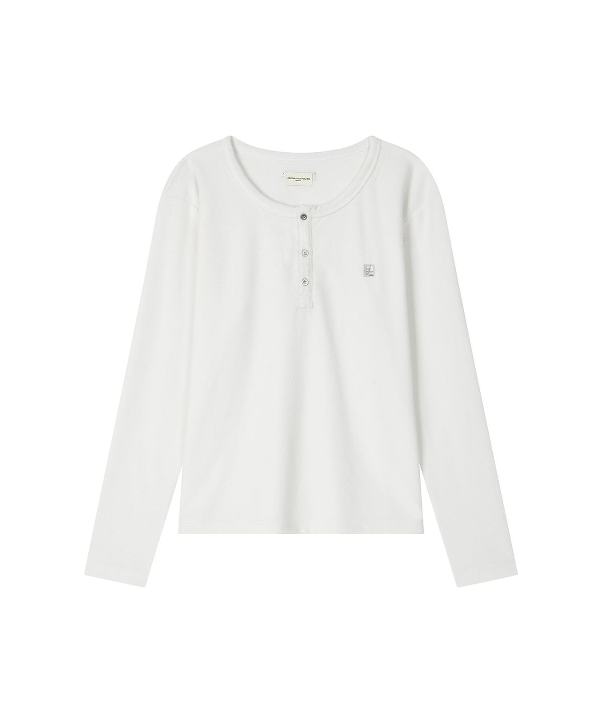 레코딩하우스(RECORDINGHOUSE) REC TERRY HENLEY-NECK [WHITE]
