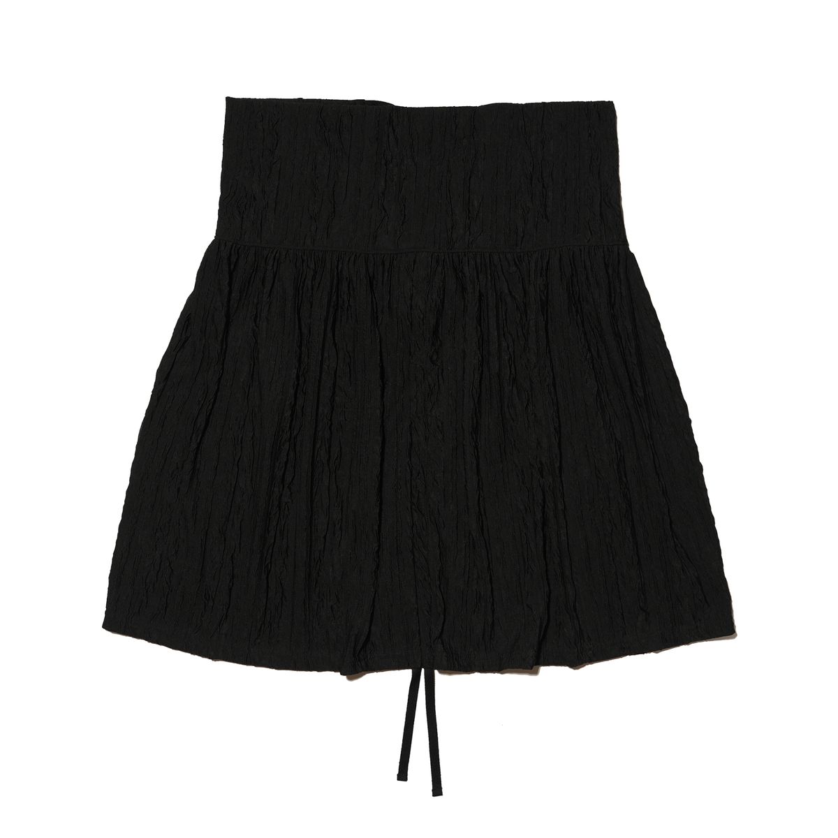 테레루(TERERU) Long Layered Skirt Black