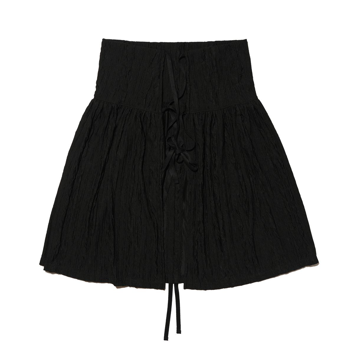 테레루(TERERU) Long Layered Skirt Black