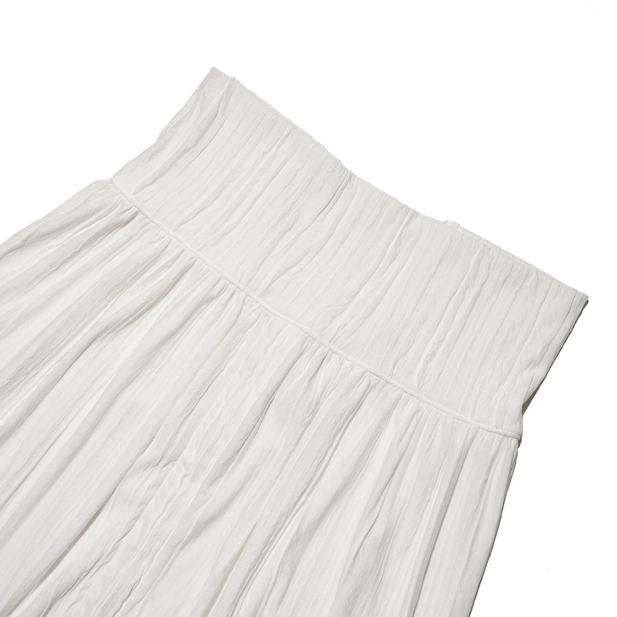 테레루(TERERU) Long Layered Skirt White
