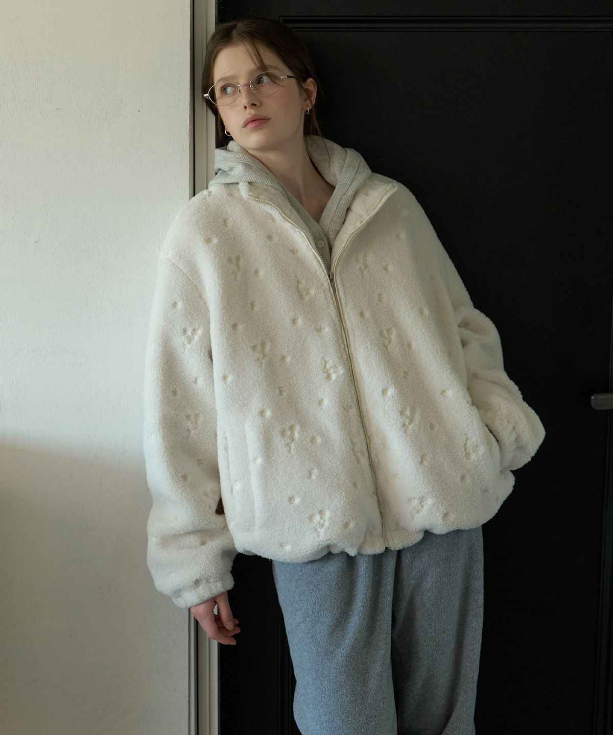 리엘(RE L) [4th] Soapy flower jumper (ivory)