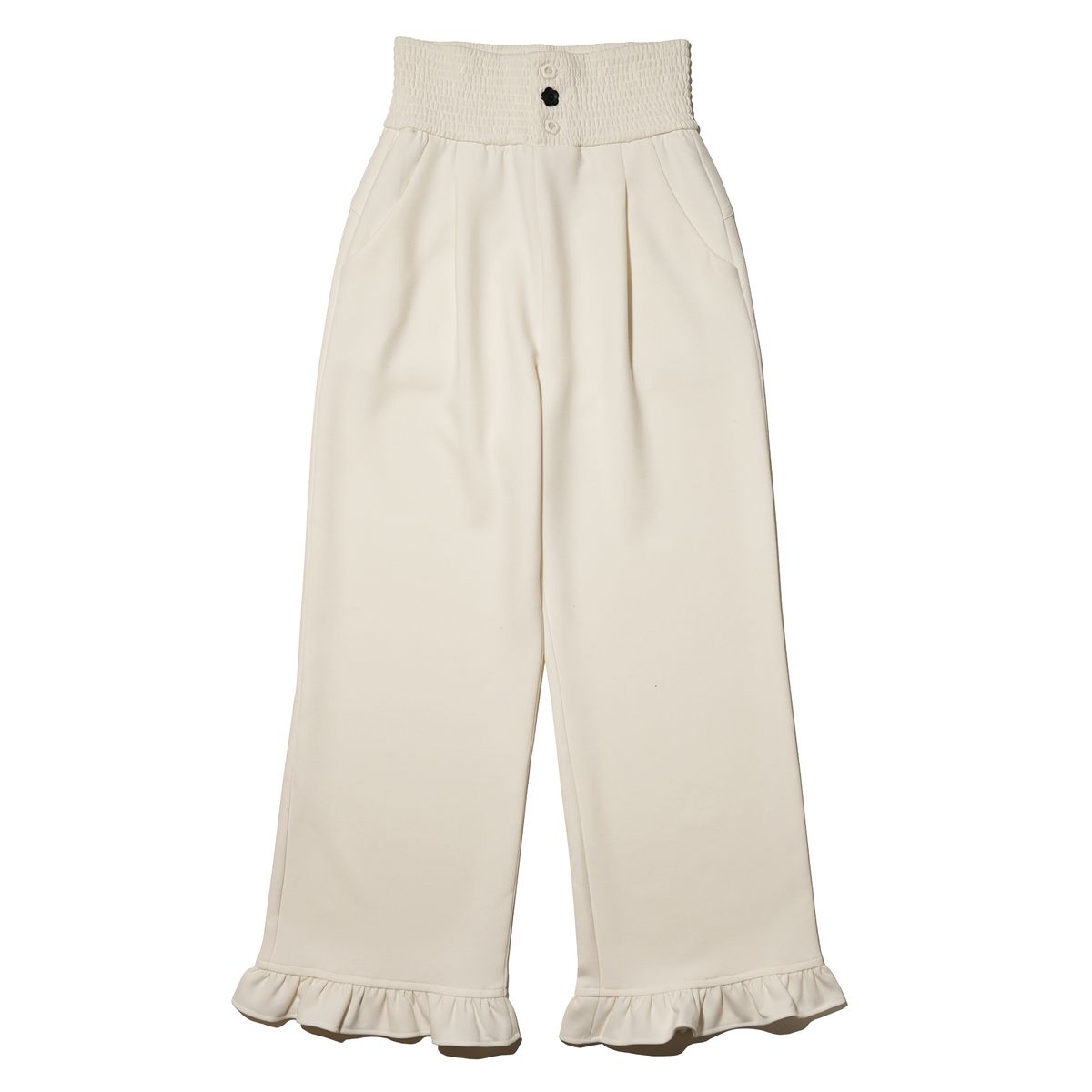 테레루(TERERU) Folding Lace-up Pants White