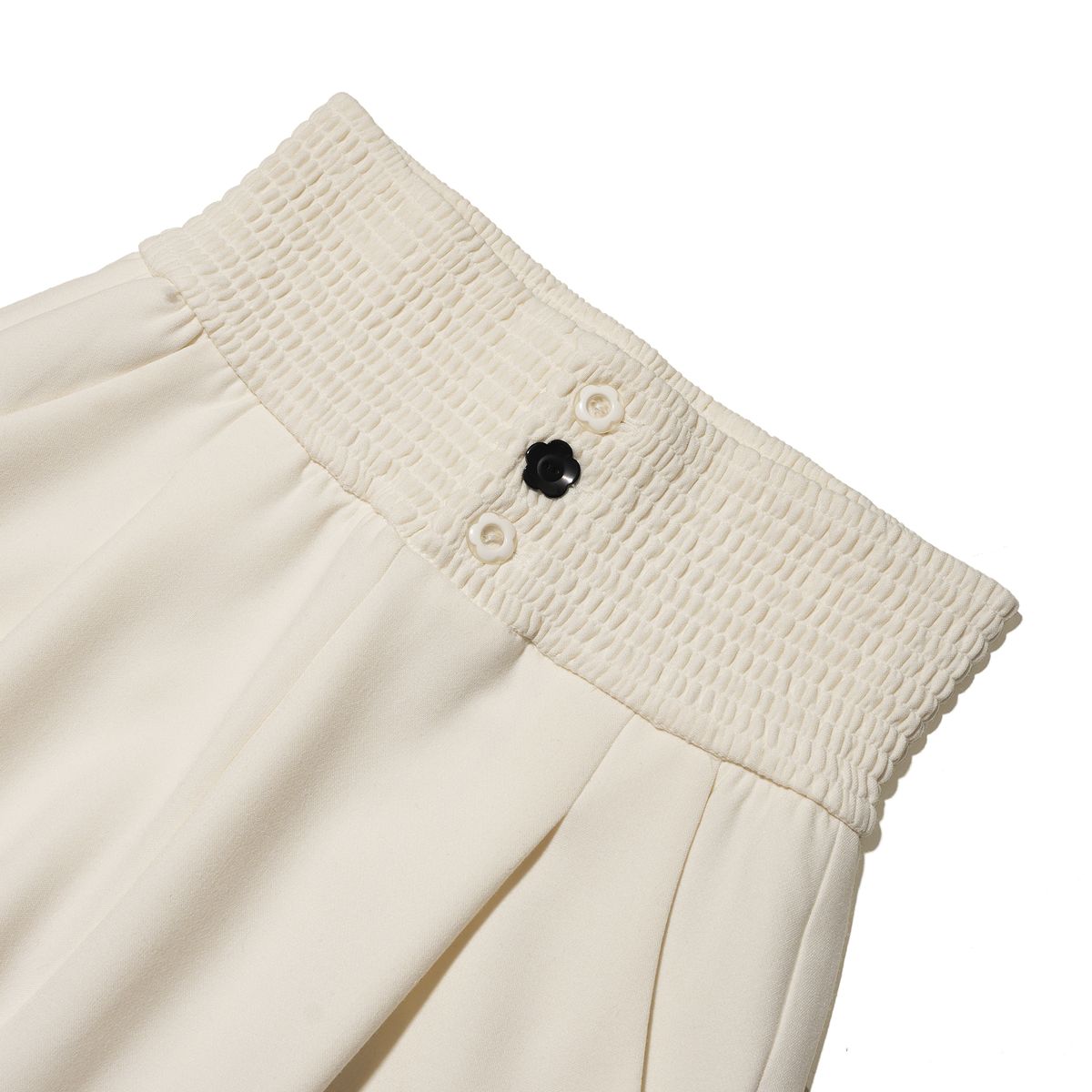 테레루(TERERU) Folding Lace-up Pants White