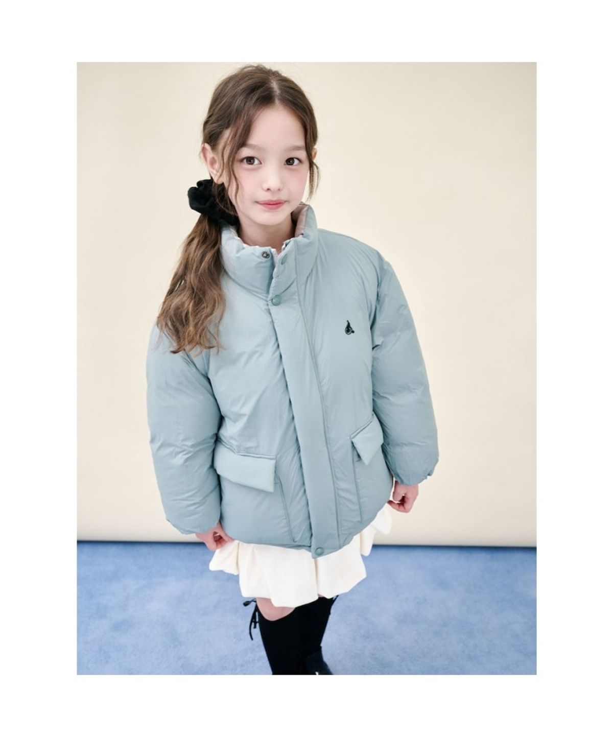 빈폴 키즈(BEANPOLE KIDS) 리버서블 덕다운 푸퍼 숏패딩  베이지 (BI5X38U10A) (BI5X38U10A)