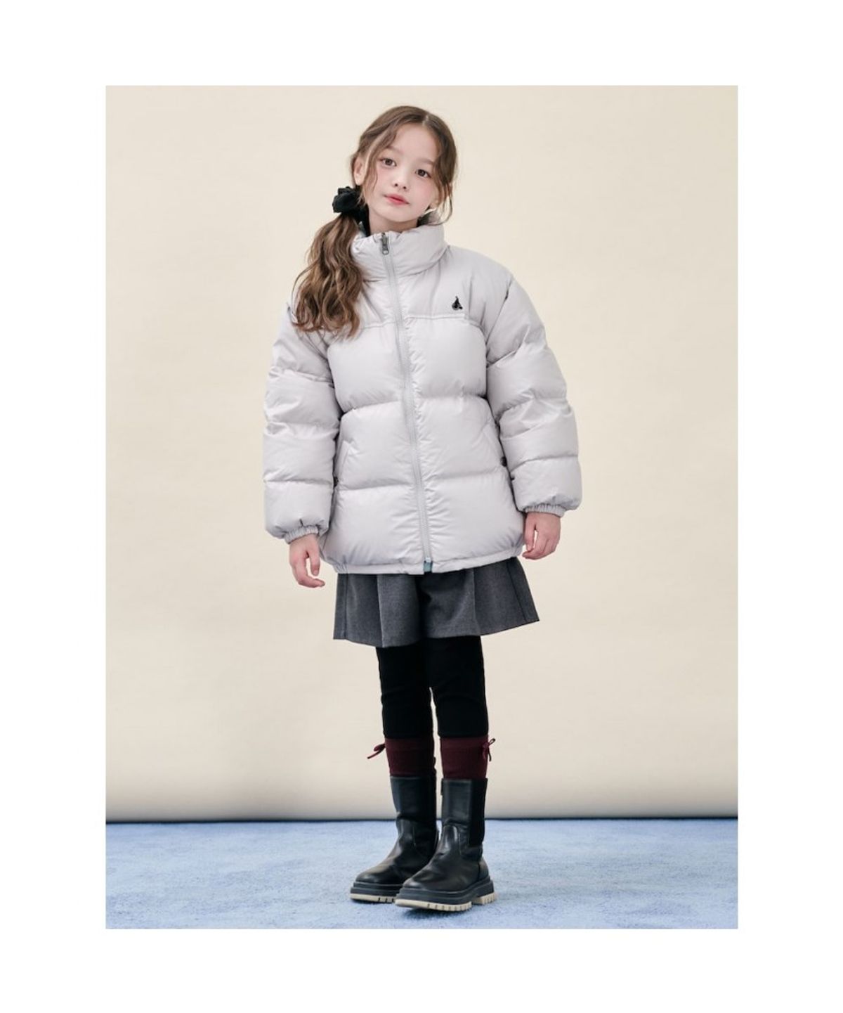 빈폴 키즈(BEANPOLE KIDS) 리버서블 덕다운 푸퍼 숏패딩  베이지 (BI5X38U10A) (BI5X38U10A)