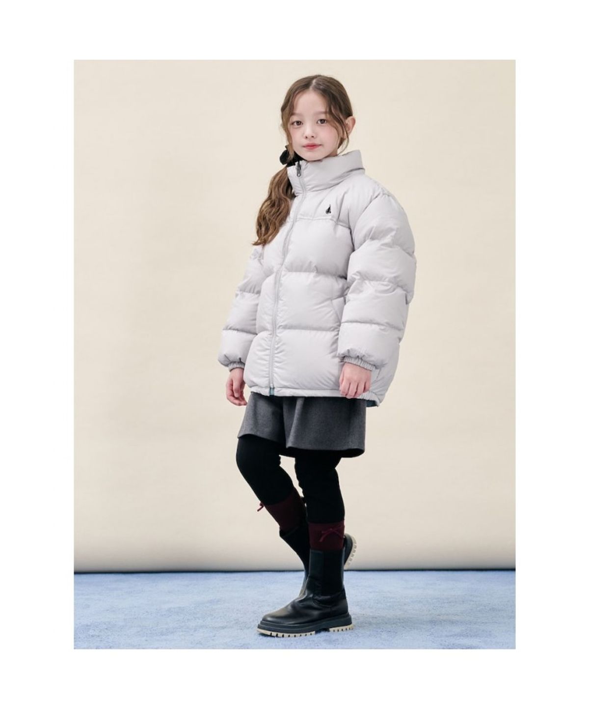 빈폴 키즈(BEANPOLE KIDS) 리버서블 덕다운 푸퍼 숏패딩  베이지 (BI5X38U10A) (BI5X38U10A)