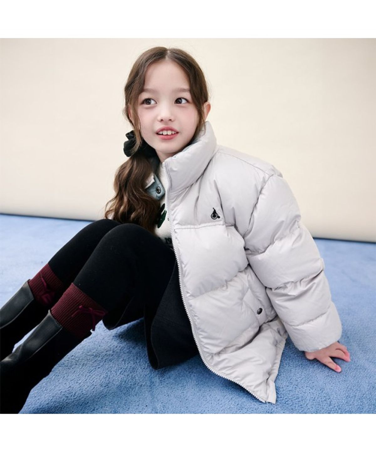 빈폴 키즈(BEANPOLE KIDS) 리버서블 덕다운 푸퍼 숏패딩  베이지 (BI5X38U10A) (BI5X38U10A)