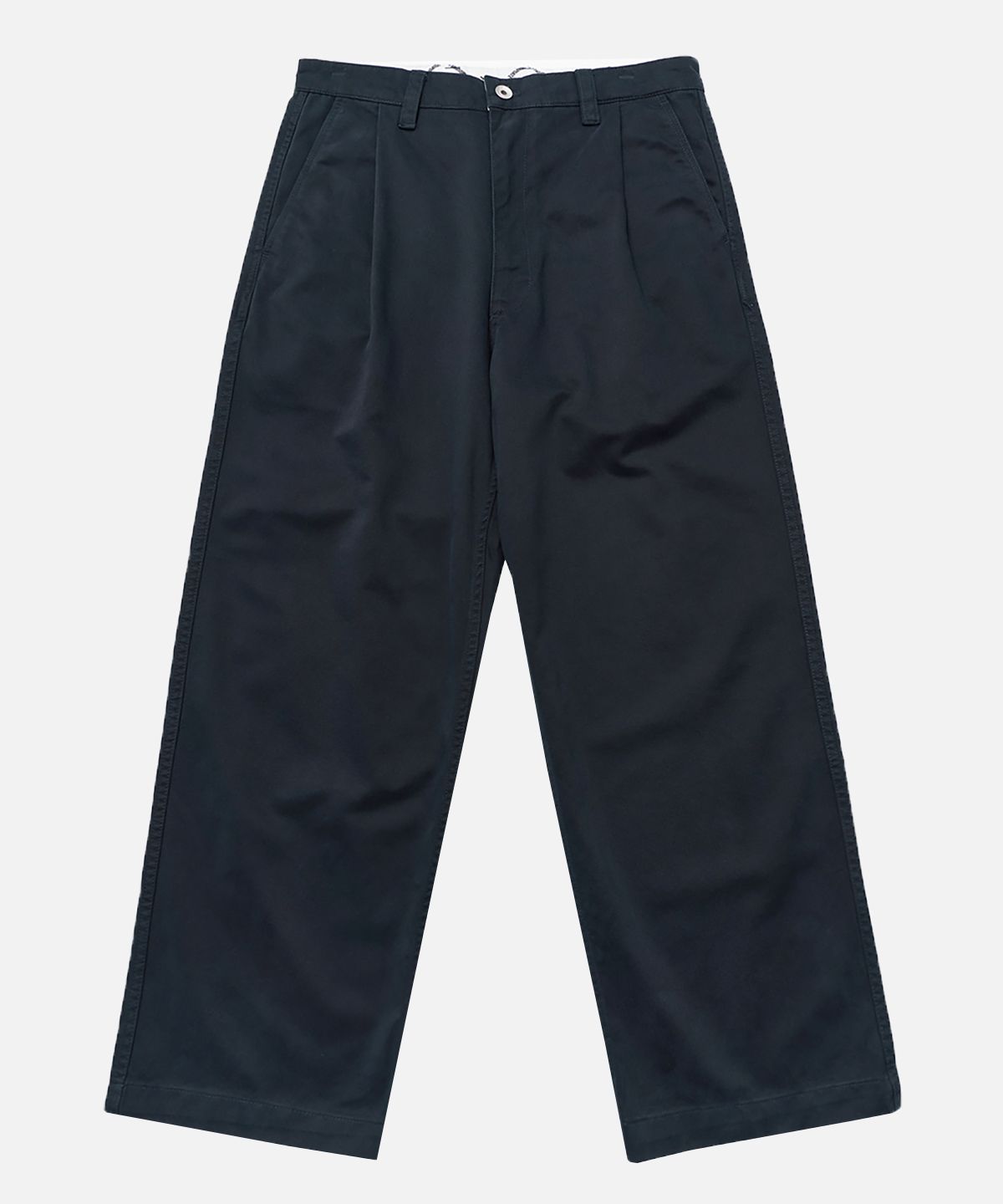 미드업데이트(MIDUPDATE) Wide Fit Cinchback Chino Pants_2color