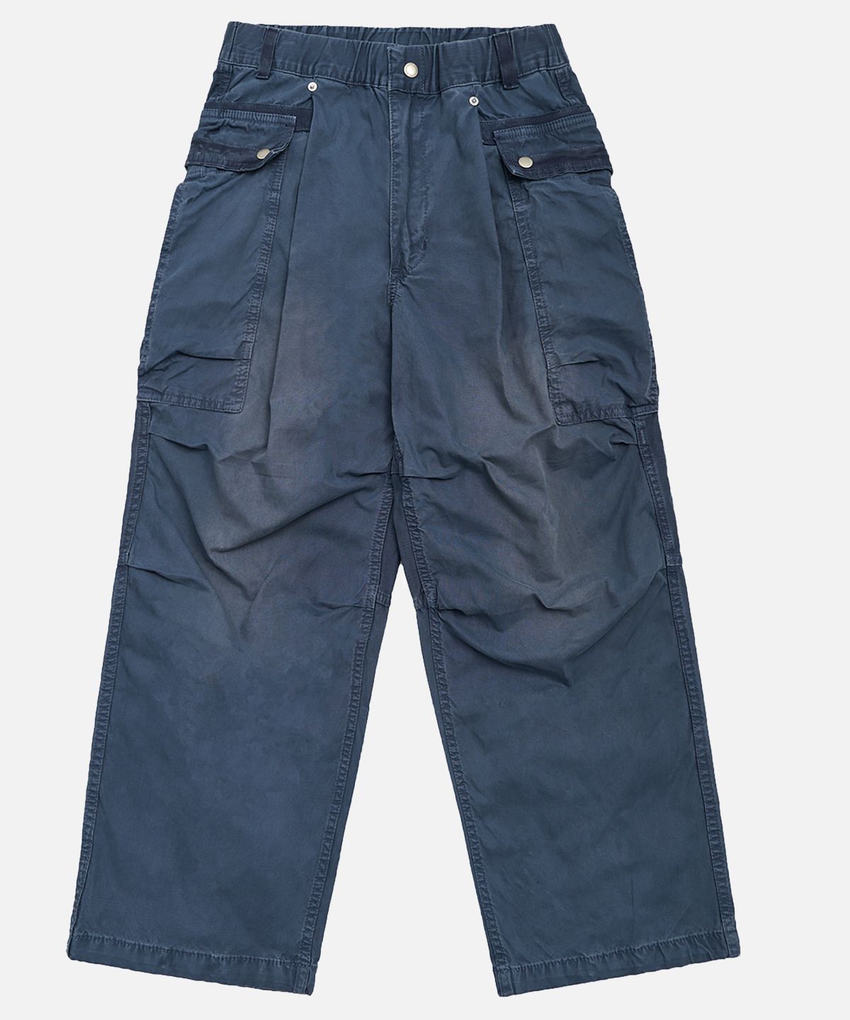 미드업데이트(MIDUPDATE) Wide Fit Washed Cargo Pants_2color