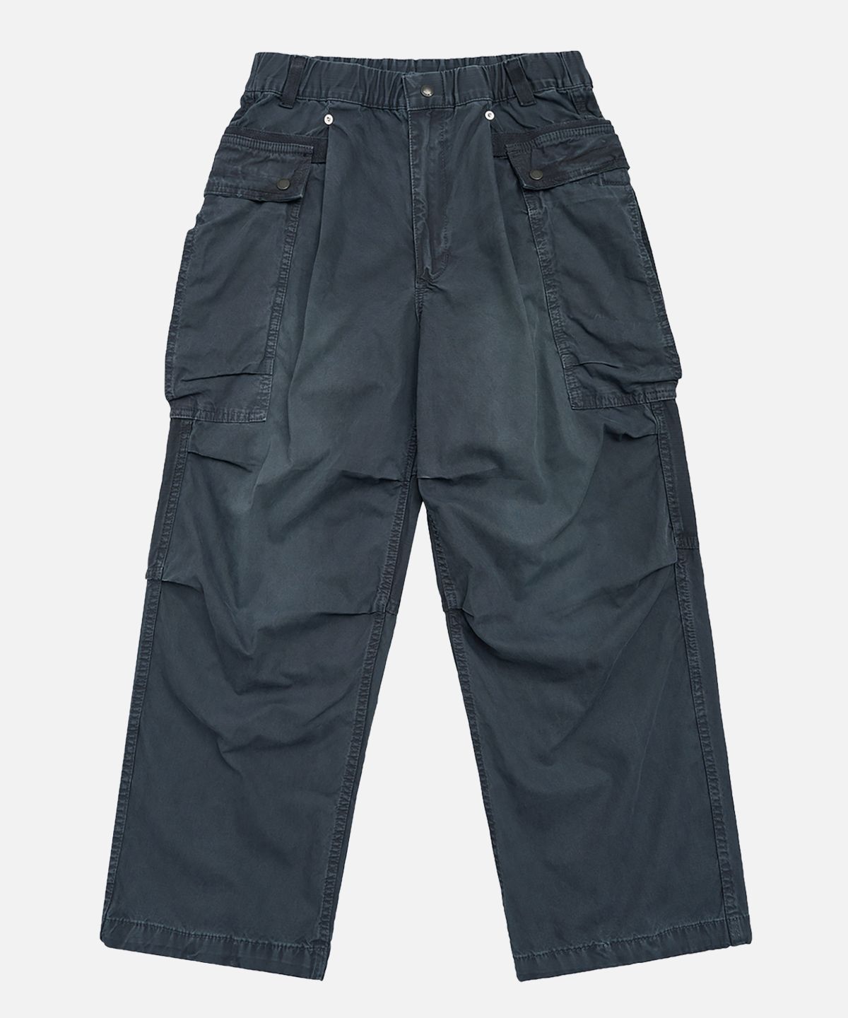 미드업데이트(MIDUPDATE) Wide Fit Washed Cargo Pants_2color
