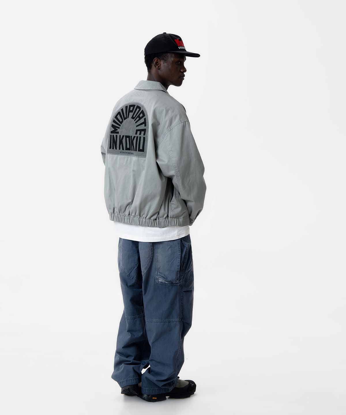 미드업데이트(MIDUPDATE) Wide Fit Washed Cargo Pants_2color